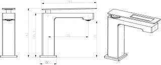 Смеситель для раковины Boheme Q белый/хром 141-WCR